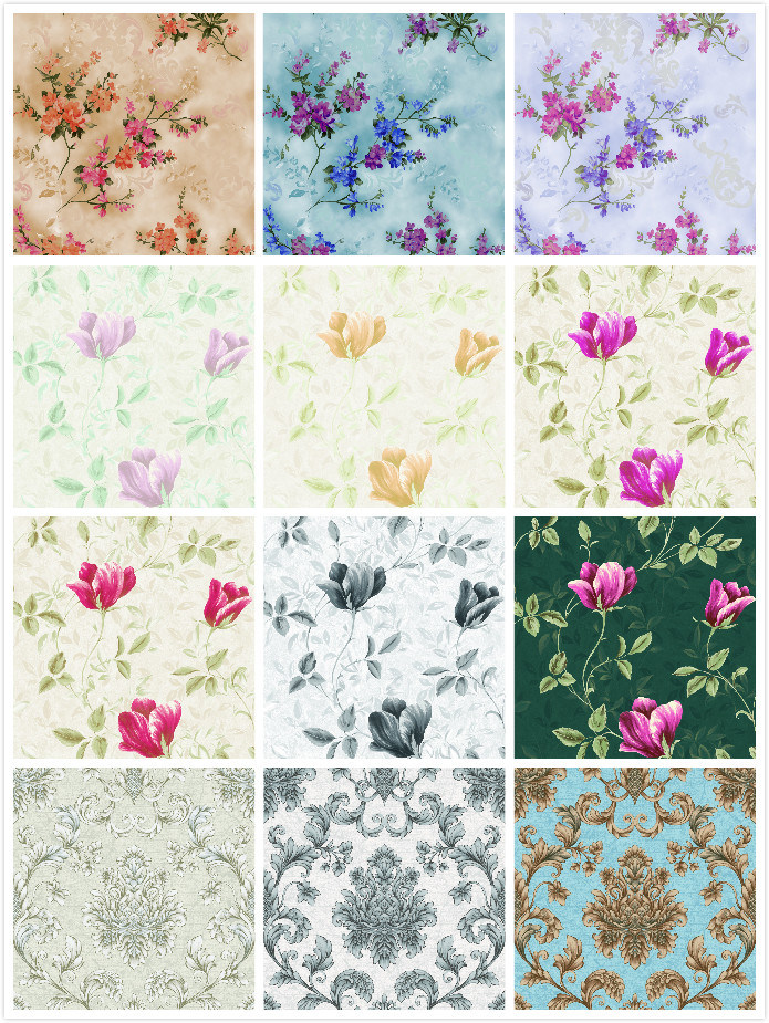 PVC Vinyl Wallpaper Luxury Wall Paper for Living Room