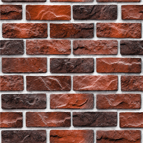 2021 New Design PVC Wallpaper Modern Design Burn Bricks Design