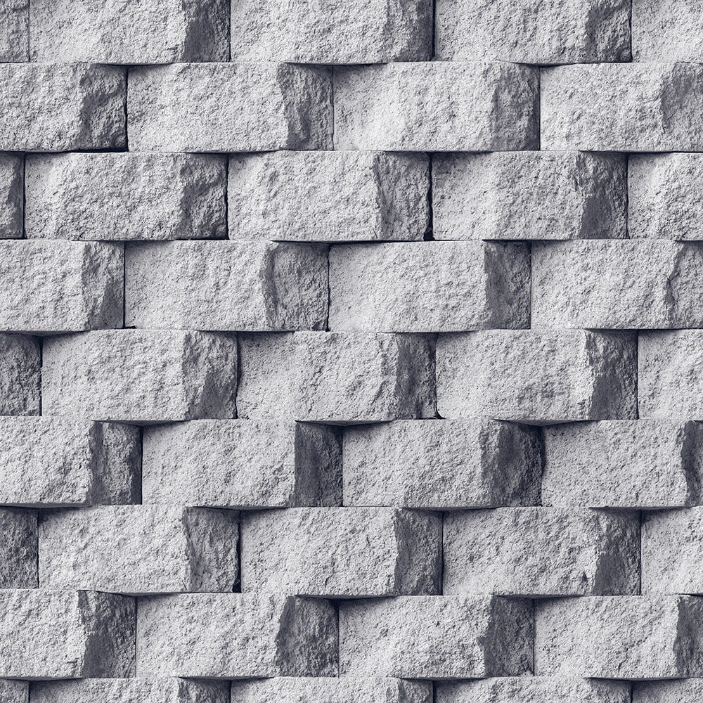 PVC Vinyl Wallpaper Modern Stone 3D Wall Paper