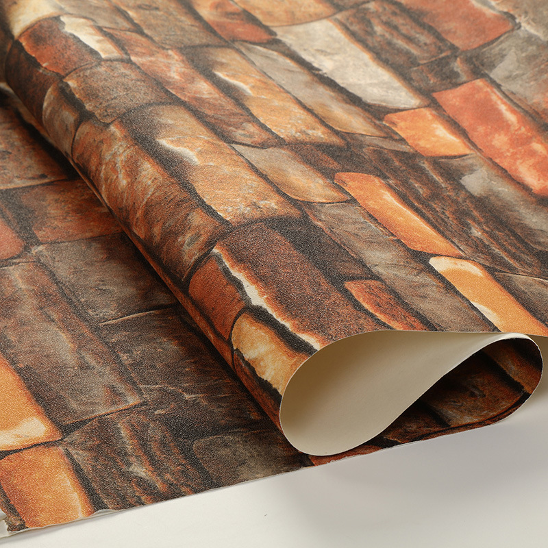 3D Brick Wallpaper Waterproof Wall Paper Wall Covering for Home Decor