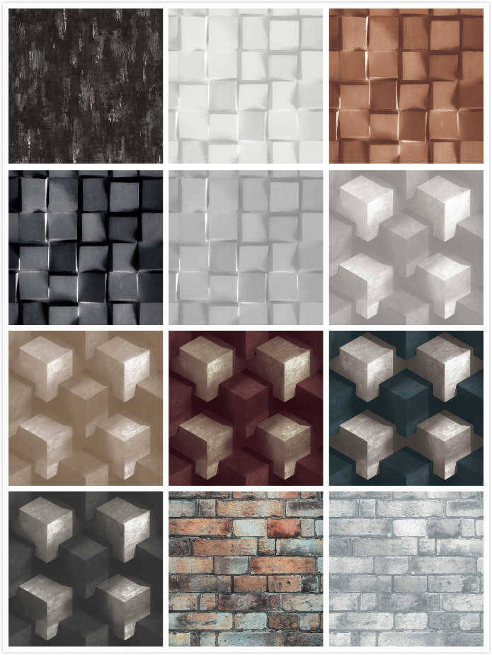 PVC Vinyl Wallpaper 3D Modern Wall Paper Wall Covering