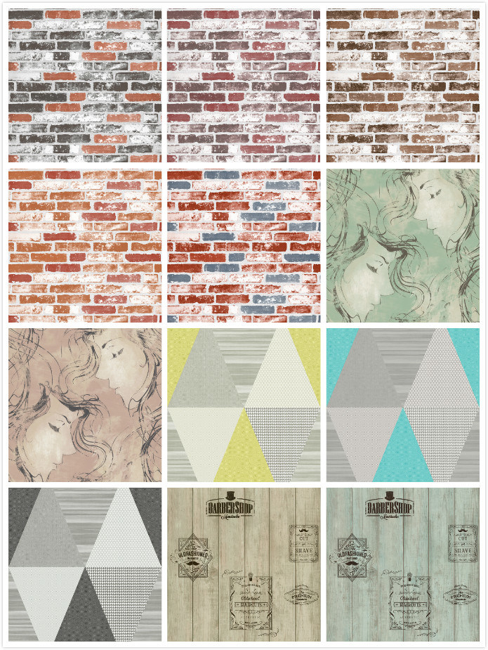 PVC Vinyl Wallpaper 3D Modern Wall Paper Wall Covering