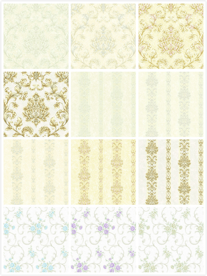 PVC Wall Paper Luxury Wallpaper for Home Decoration