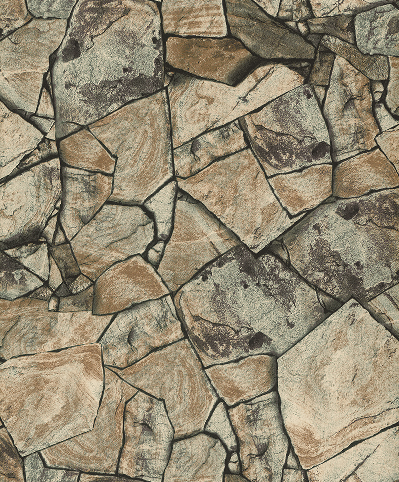 PVC Vinyl Wallpaper Modern Stone 3D Wall Paper
