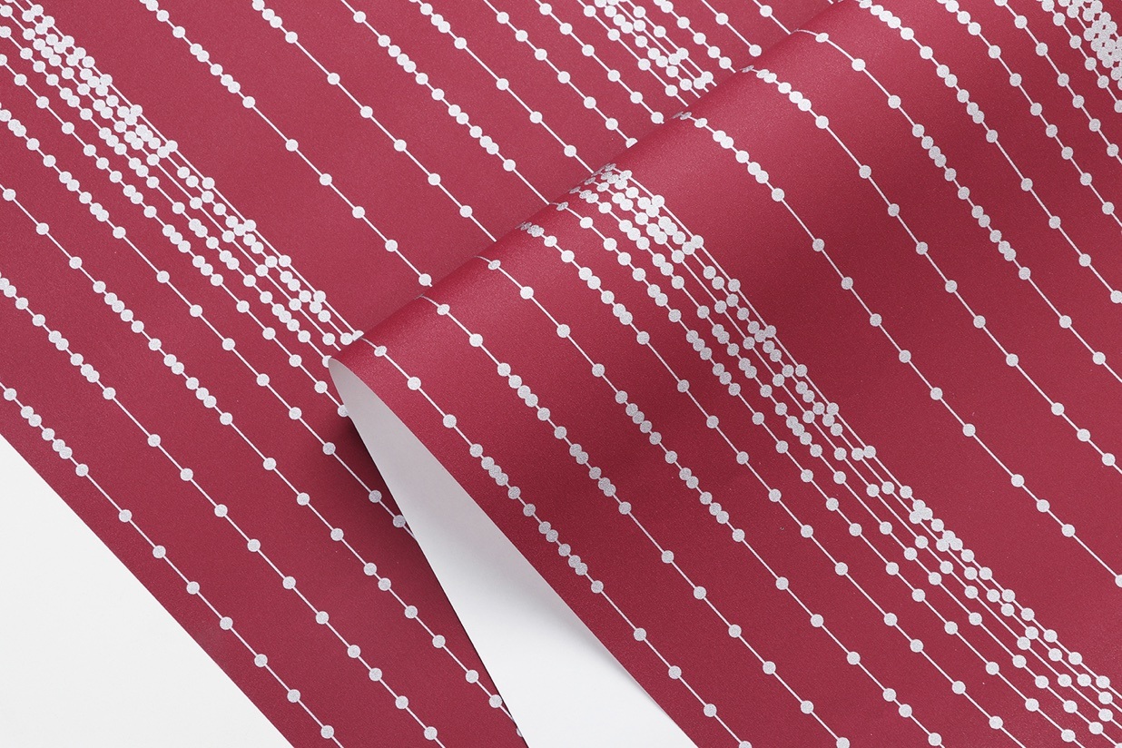 New PVC High Quality Wallpaper Modern Luxury Lines Design
