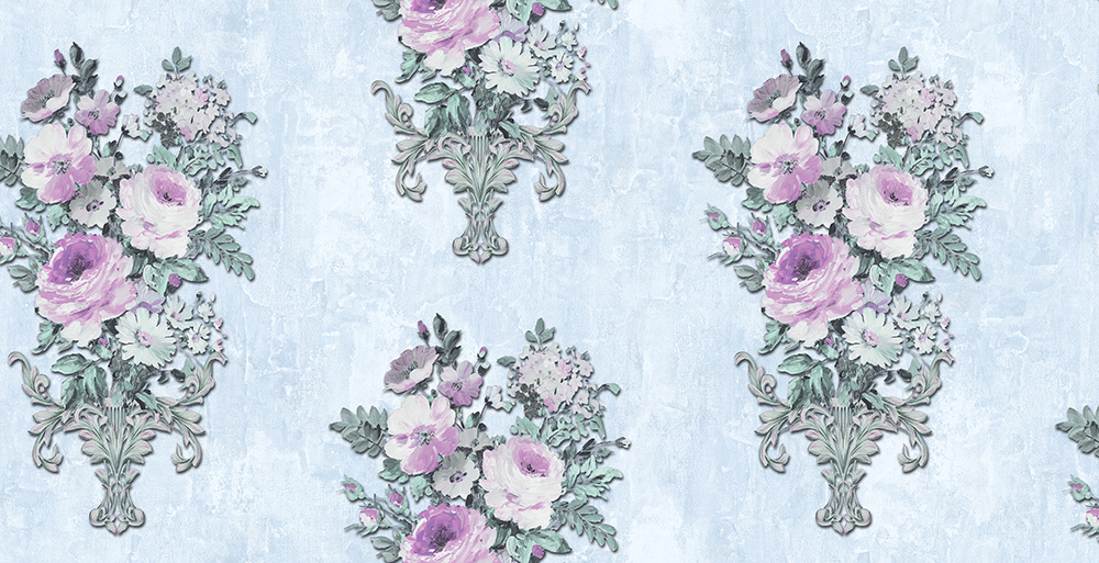 106 PVC Wallpaper Luxury Wall Paper for Home Decoration