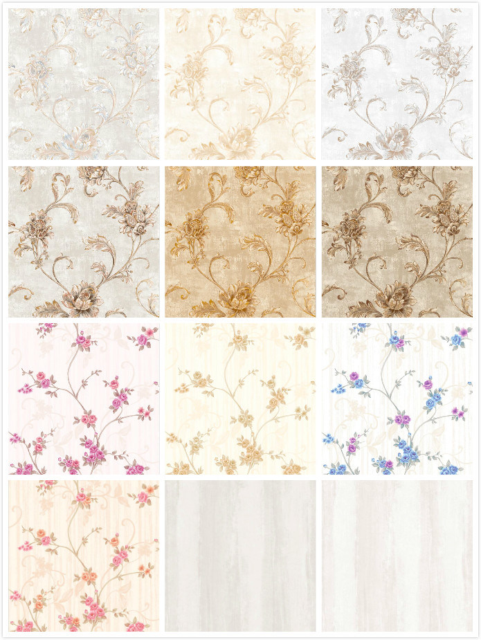 PVC Vinyl Wallpaper Luxury Wallpaper Waterproof Wall Paper