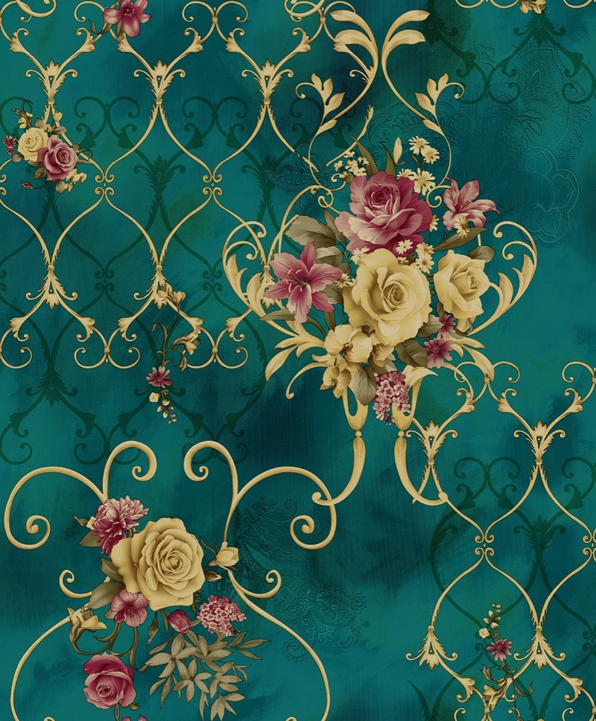 Luxury PVC Wall Paper Modern 3D Design Vinyl Waterproof Wall Paper for Home Decoration