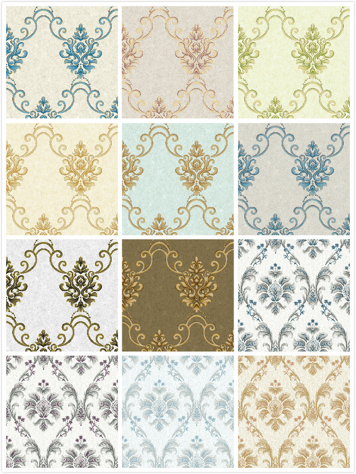 Deep Embossing Wallpaper Vinyl Wall Paper for Home Decor