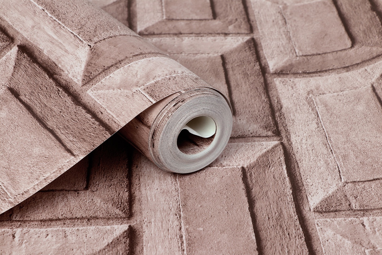 New PVC High Quality Wallpaper Modern Industry Brick Style