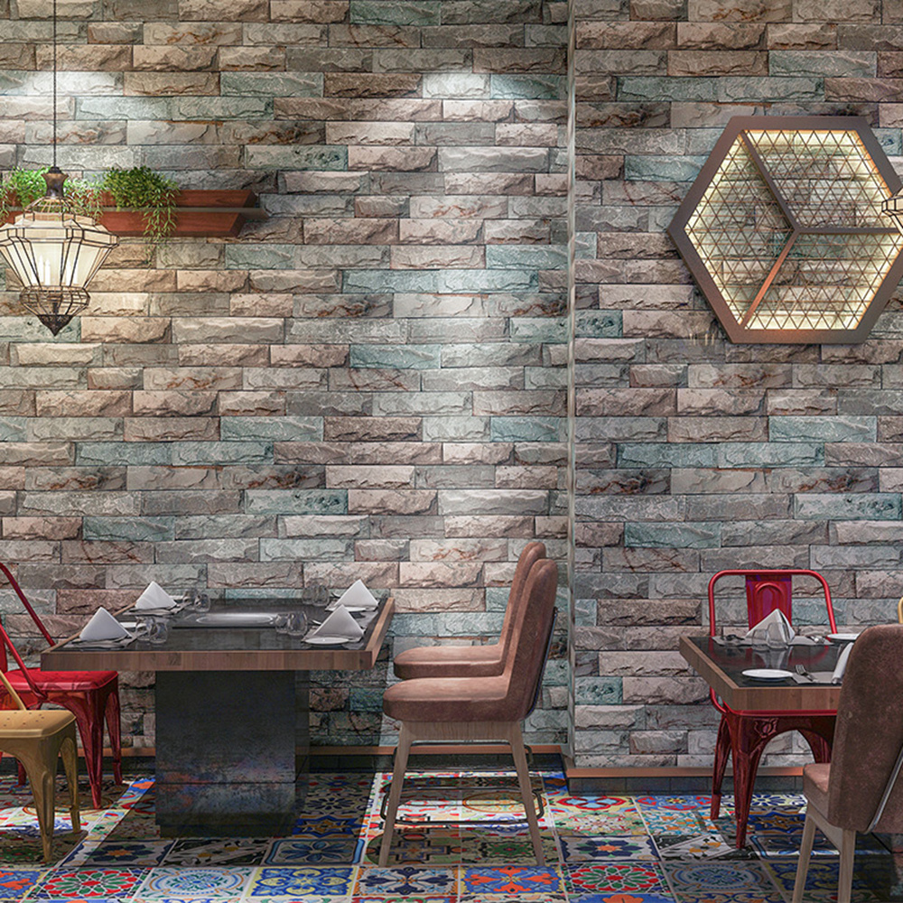 New PVC High Quality Wallpaper Modern Luxury Cultural Stone Design