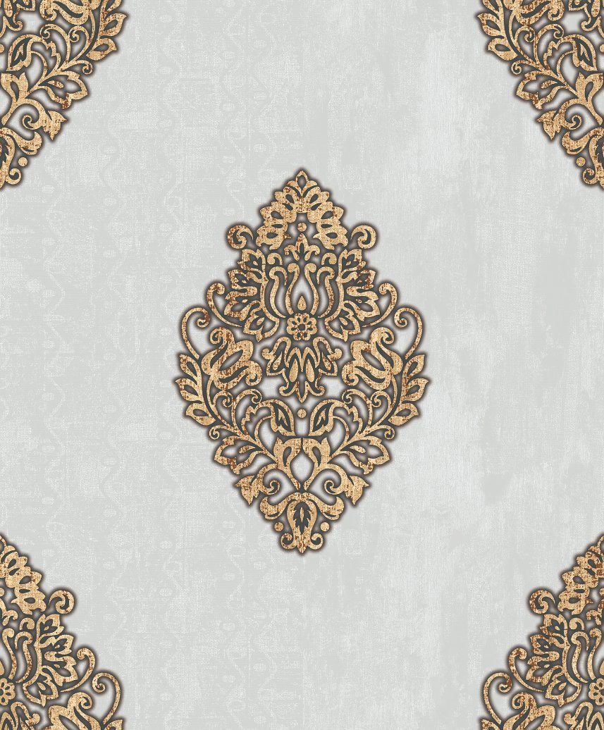 Factory Price PVC Wallpaper Luxury Damask Wall Paper for Home Decor