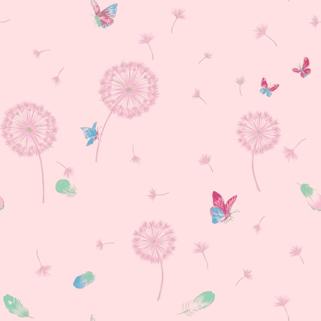 New PVC High Quality Wallpaper Kids Dandelion Design