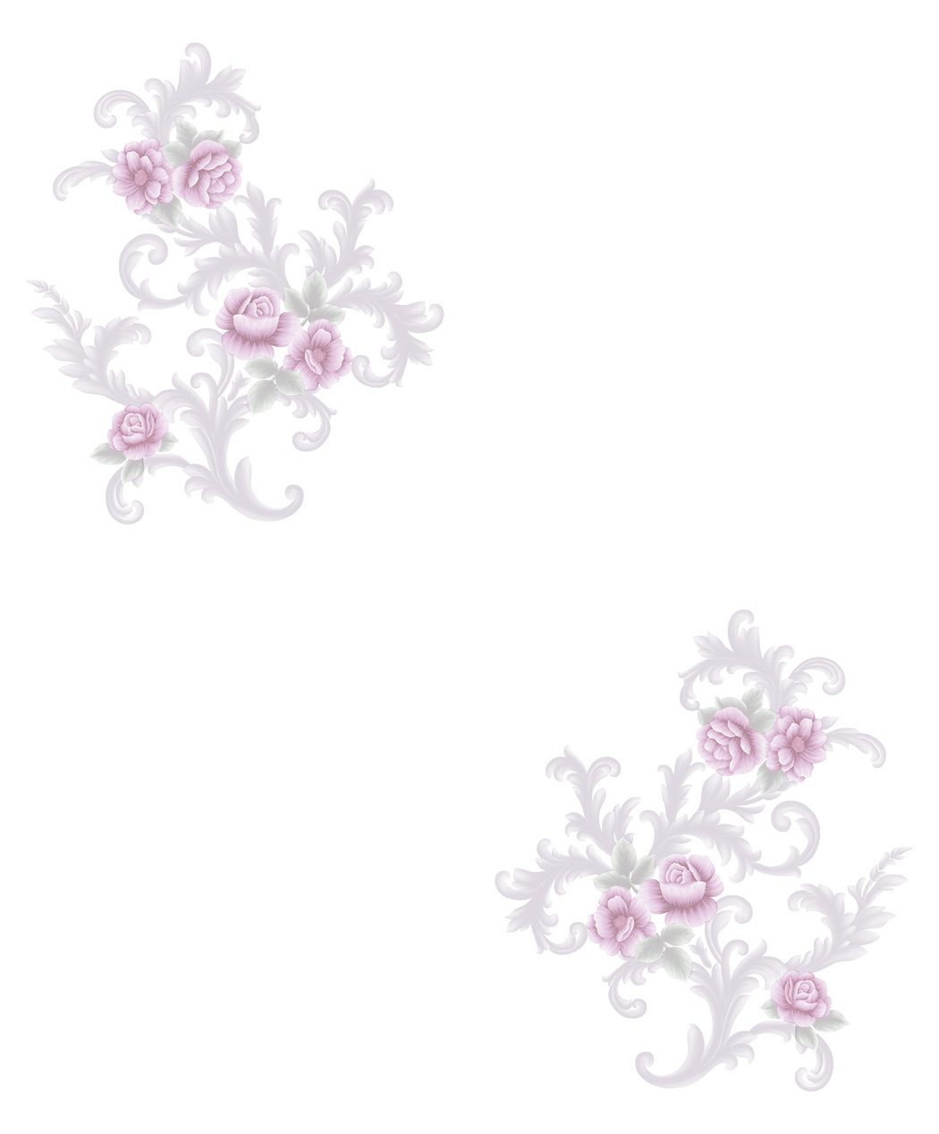 New PVC High Quality Wallpaper Classic Flower Design