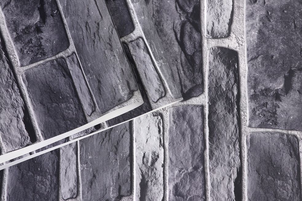 New PVC High Quality Wallpaper Modern Colorful Stone Brick Style