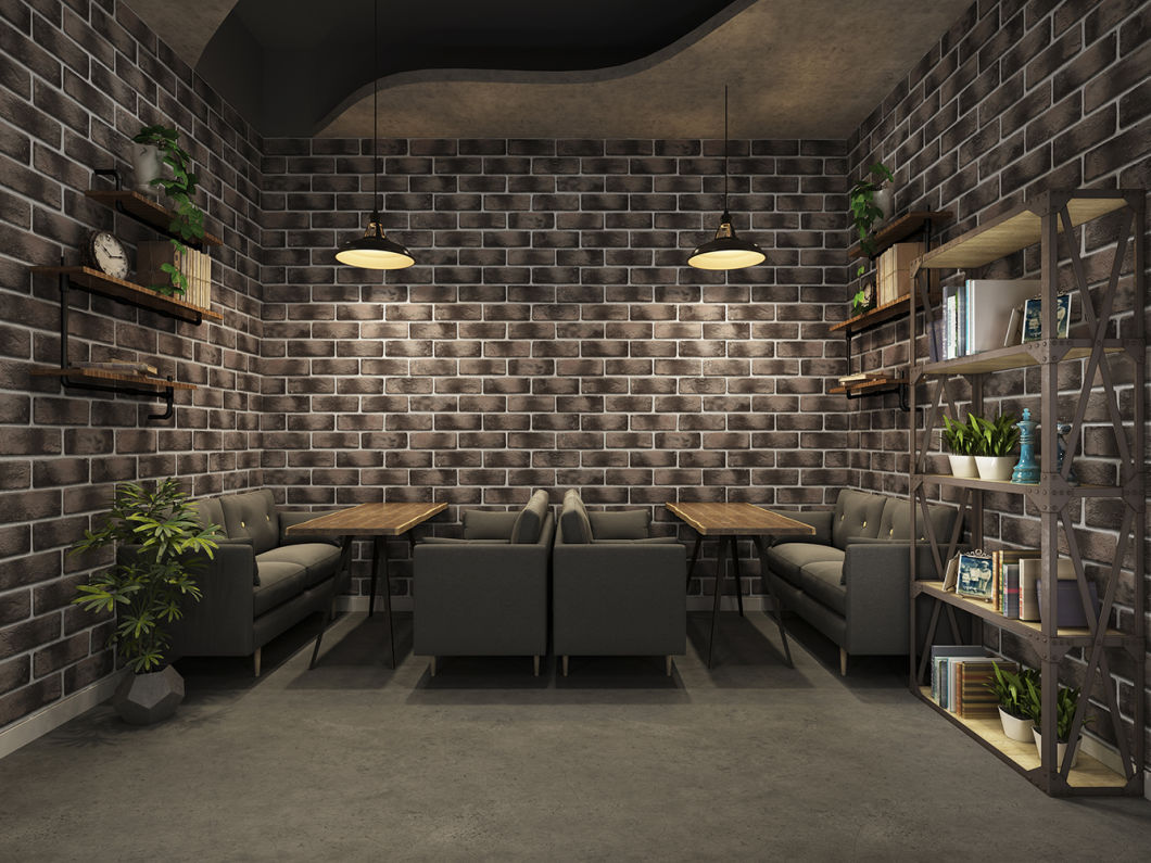 New PVC High Quality Wallpaper Modern Bricks Style