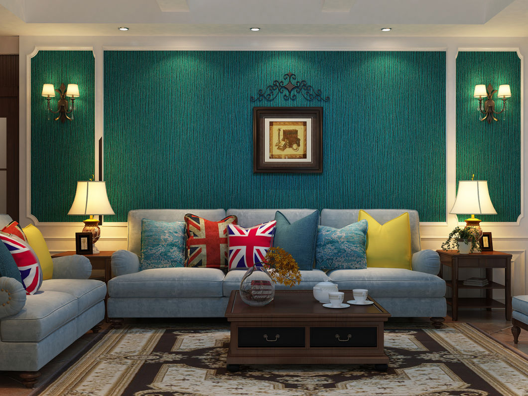 New PVC High Quality Wallpaper Modern Luxury Plain Style