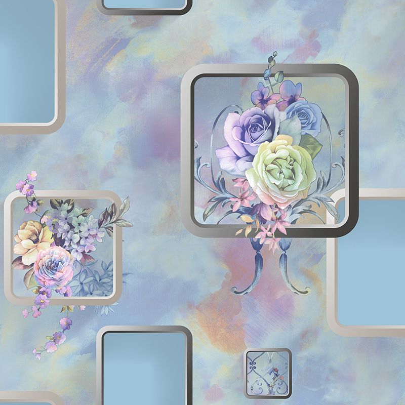 Factory Price PVC Wall Paper 3D Waterproof Vinyl Modern Design Luxury Wallpaper for Home Decoration