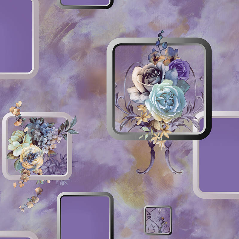 Factory Price PVC Wall Paper 3D Waterproof Vinyl Modern Design Luxury Wallpaper for Home Decoration