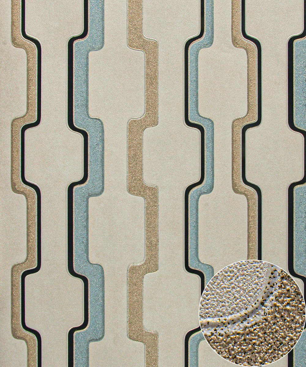 PVC Vinyl Wallpaper Modern 3D Design Waterproof Wallpaper for Living Room