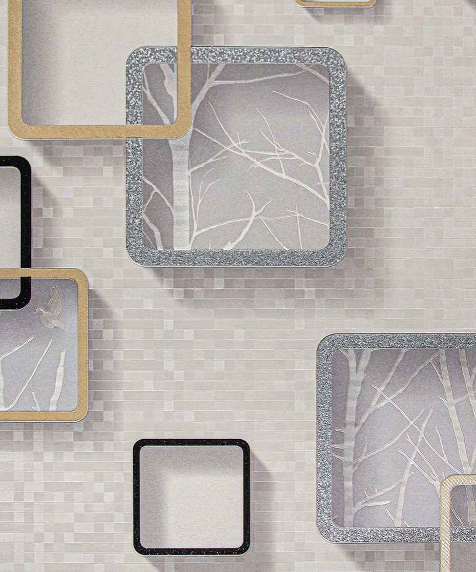 Vinyl Wall Paper Modern 3D Design PVC Waterproof Luxury Wallpaper for Home Decoration