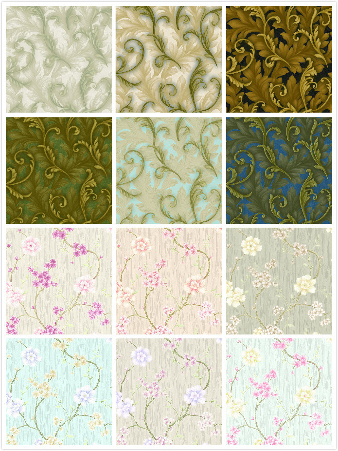 Luxury PVC Wallpaper Classic Wall Paper for Living Room