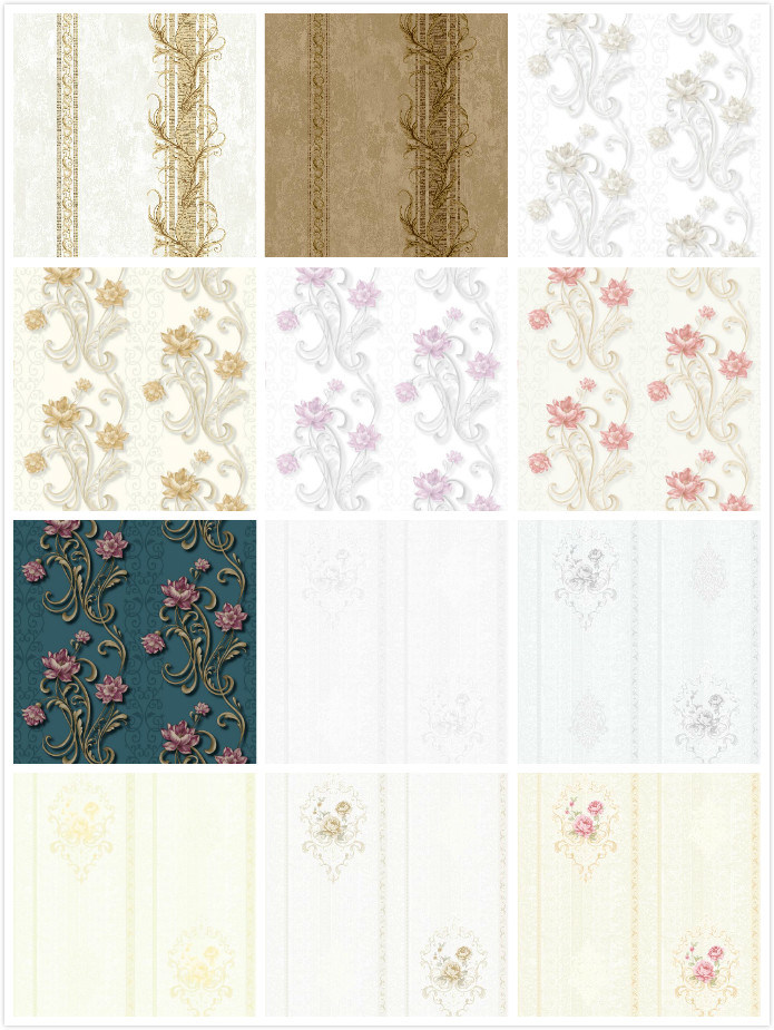 PVC Luxury Wallpaper Vinyl Wall Paper for Home Decoration