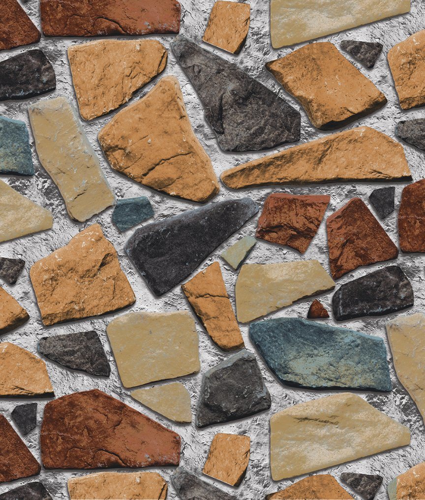 PVC Vinyl Wall Paper Modern Stone 3D Wallpaper