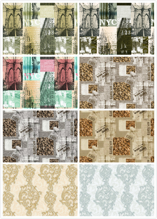 PVC Vinyl Wall Paper 106 Waterproof Wallpaper for Living Room