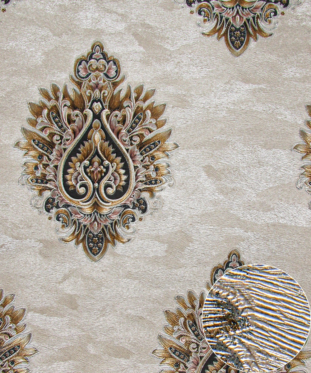 PVC Vinyl Wallpaper Modern 3D Design Waterproof Wallpaper for Home Decortion