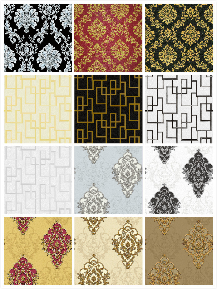 PVC Wallpaper 3D Modern Classic Wallpaper for Living Room