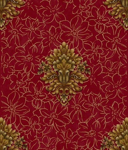 PVC Vinyl Wallpaper 3D Modern Wall Paper Damask Wallpaper for Living Room