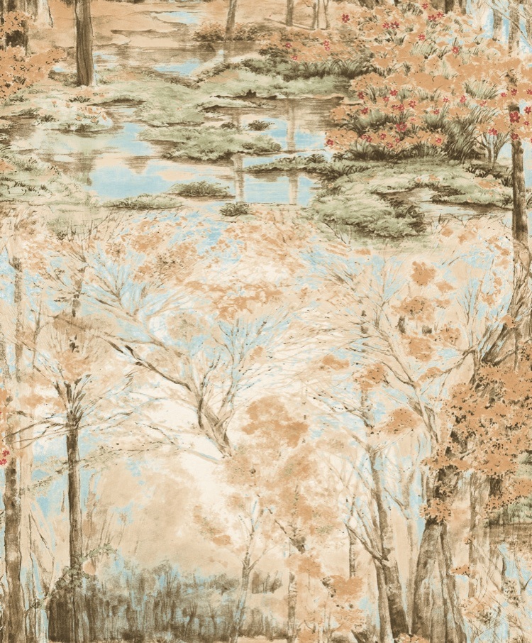 2021 Luxury PVC Oil Painting Design High Quality PVC Wallpaper