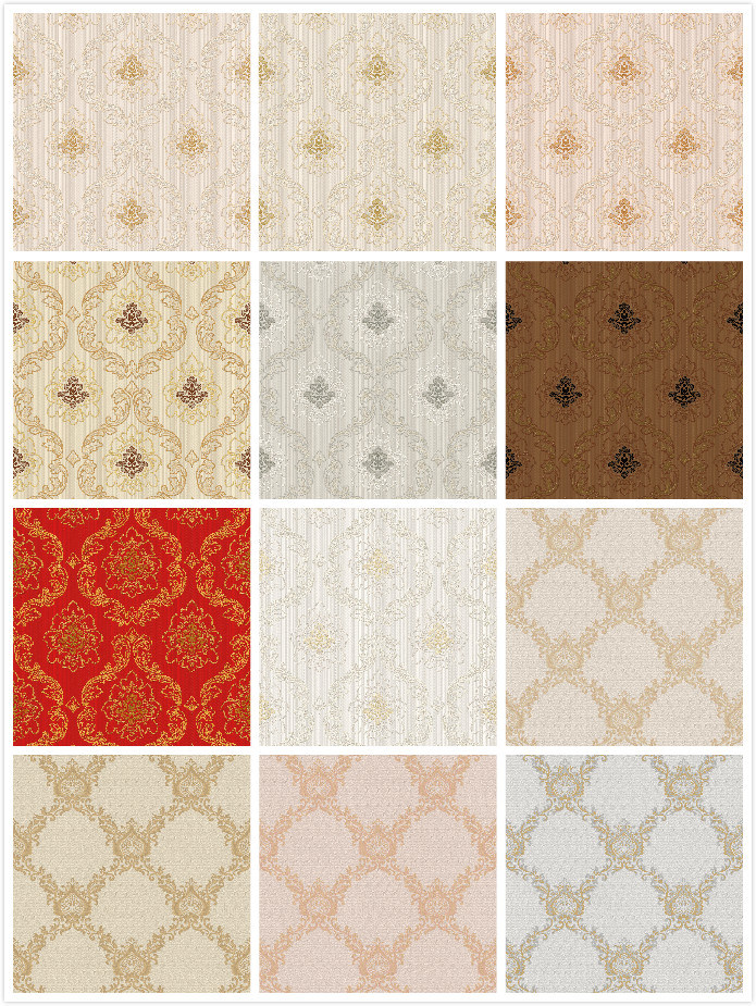 Vinyl Wallpaper Luxury Wall Paper for Home Decoration
