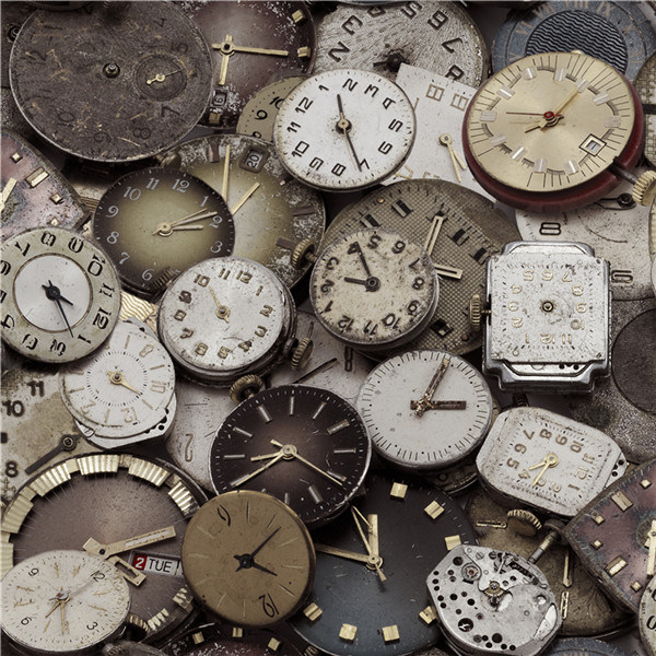 2021 New Design PVC Wallpaper Modern Industrial Timepiece Design