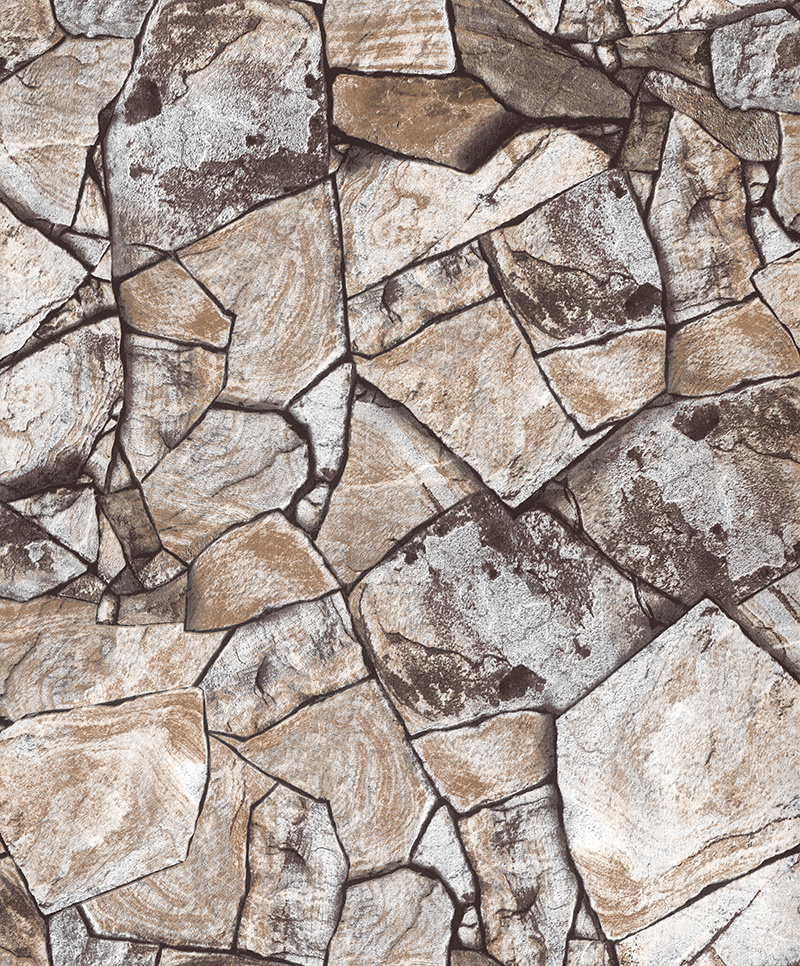 PVC Vinyl Wallpaper Modern Stone 3D Wall Paper