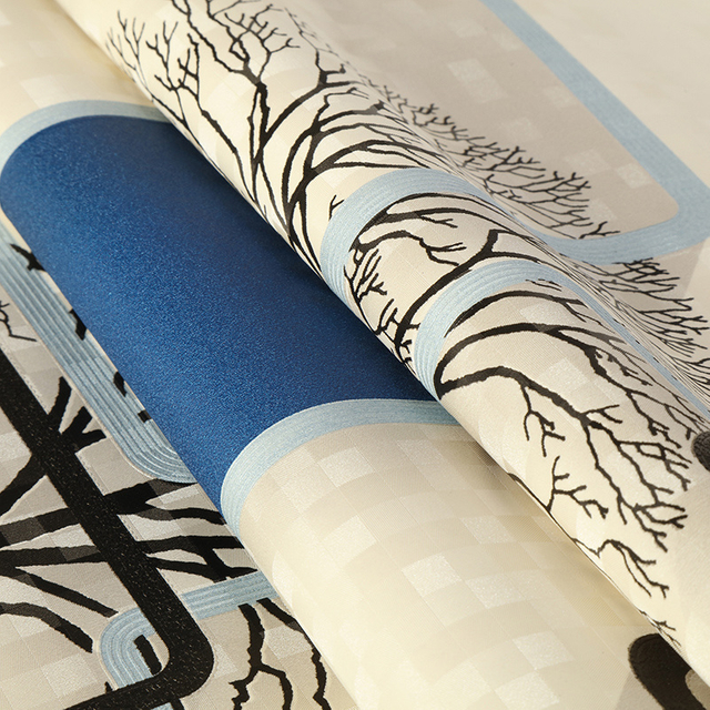 PVC Modern Vinyl Wallpaper 3D Waterproof Wall Paper for Home Decor