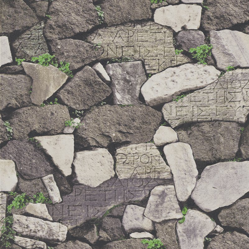 PVC Vinyl Wallpaper Modern Stone 3D Wall Paper