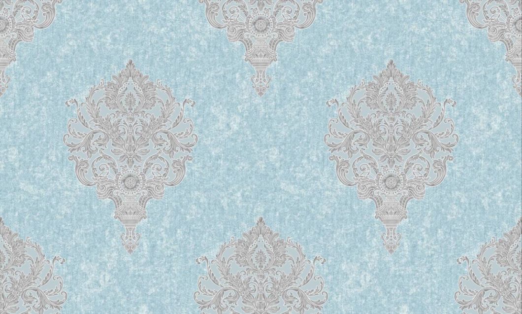 1.06 PVC Small Damask Flower Design High Quality PVC Wallpaper Home Decoration