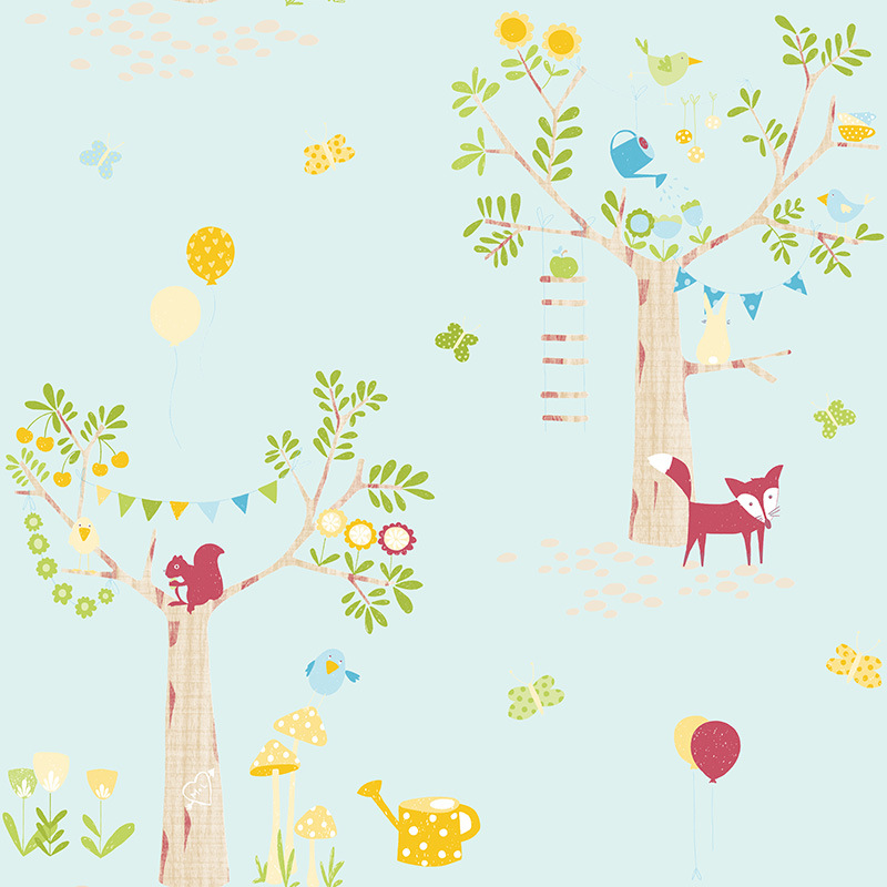 New PVC High Quality Wallpaper Modern Kids Animal Design