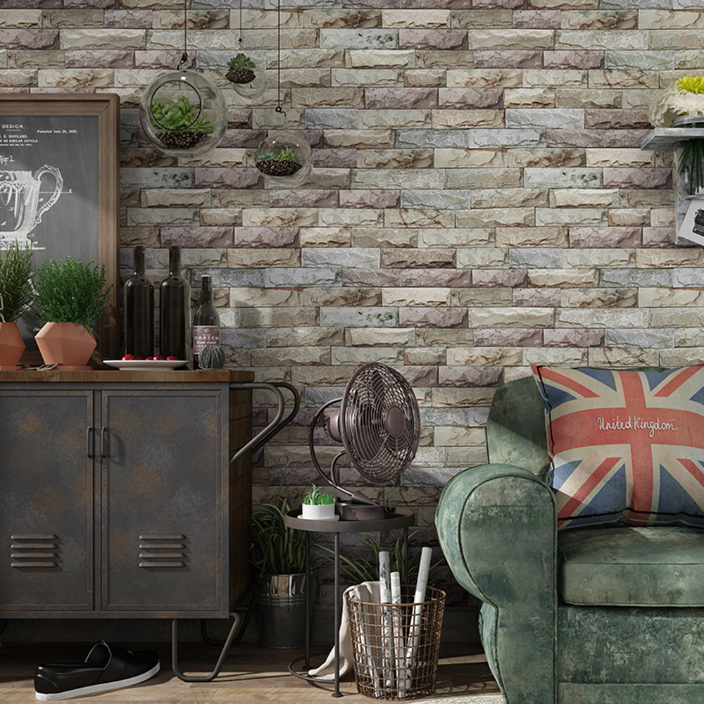 New PVC High Quality Wallpaper Modern Luxury Cultural Stone Design