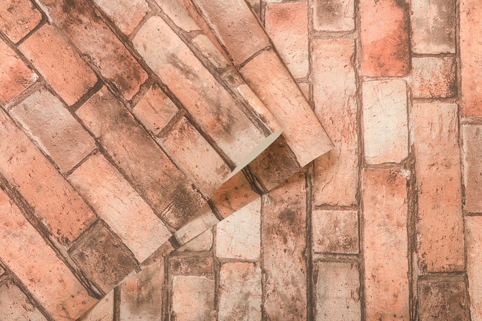 New PVC High Quality Wallpaper Modern Luxury Bricks Design