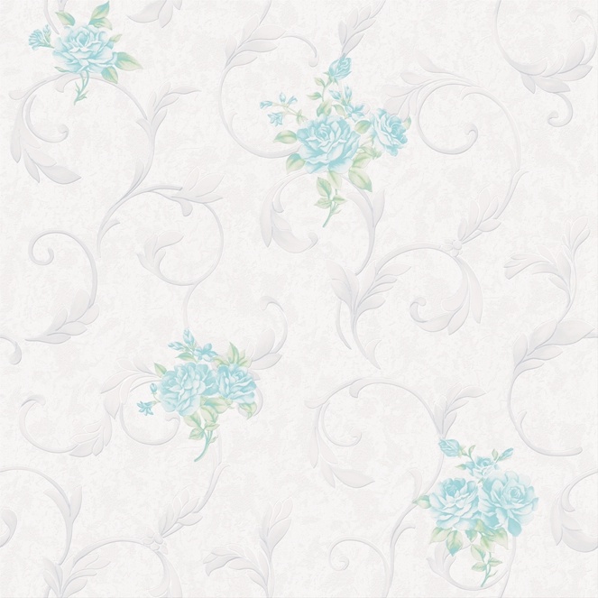 New PVC High Quality Wallpaper Luxury Flowers Design