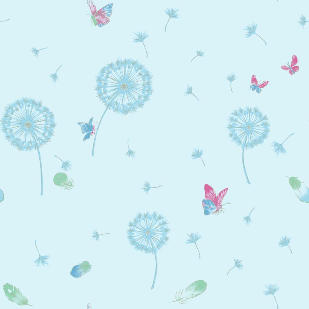 New PVC High Quality Wallpaper Kids Dandelion Design