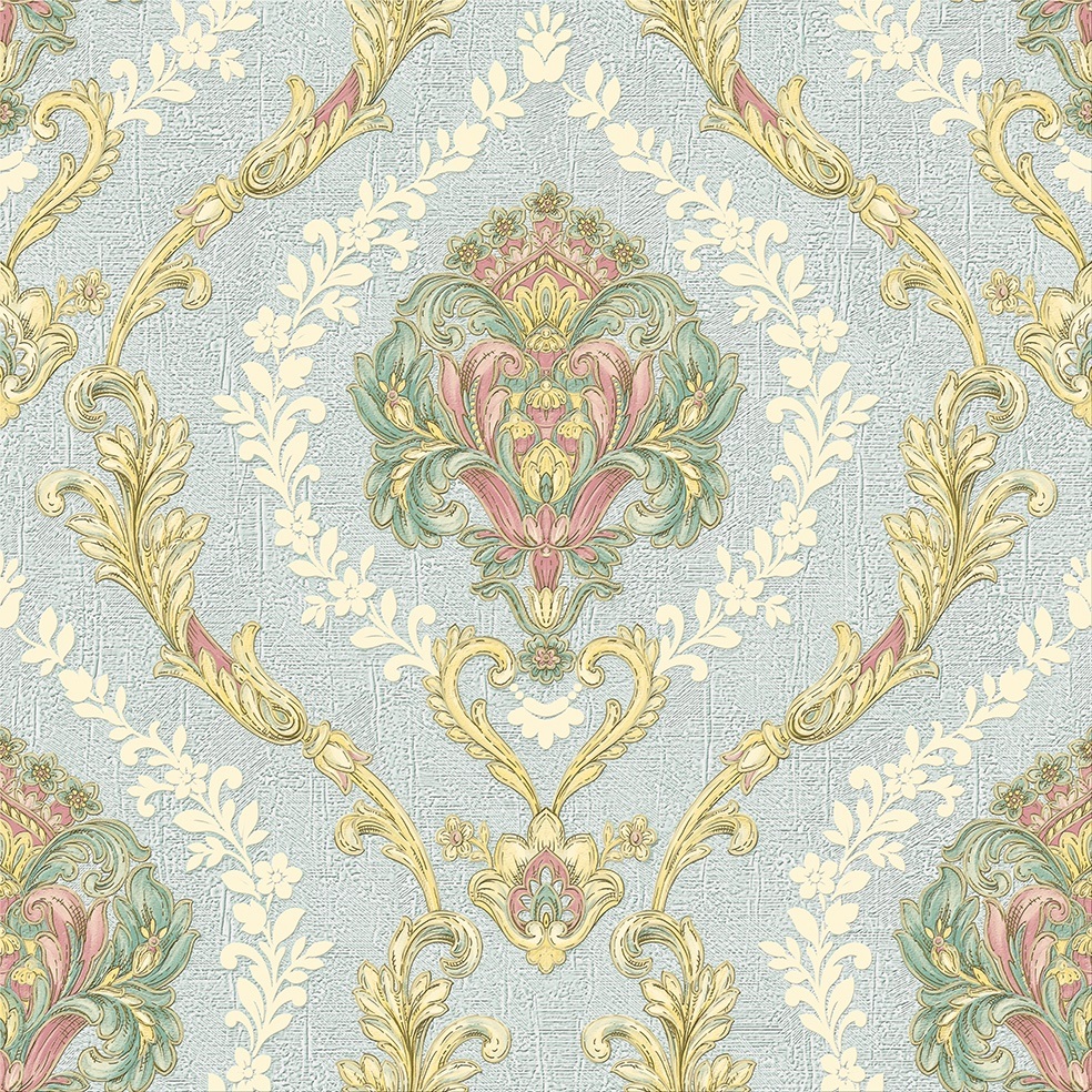 New PVC High Quality Wallpaper Deep Embossing Europe Design