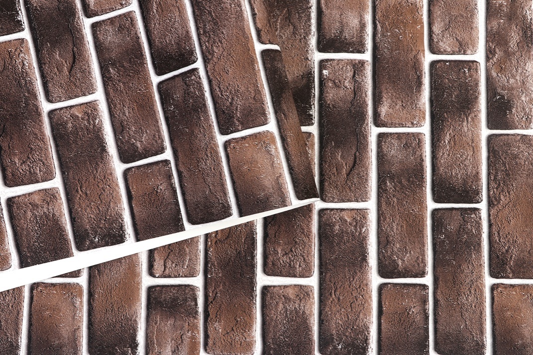 New PVC High Quality Wallpaper Modern Bricks Style