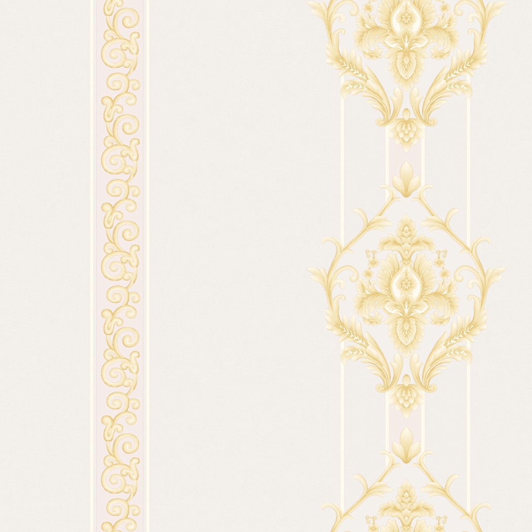 New PVC High Quality Wallpaper Damask Stripe Design
