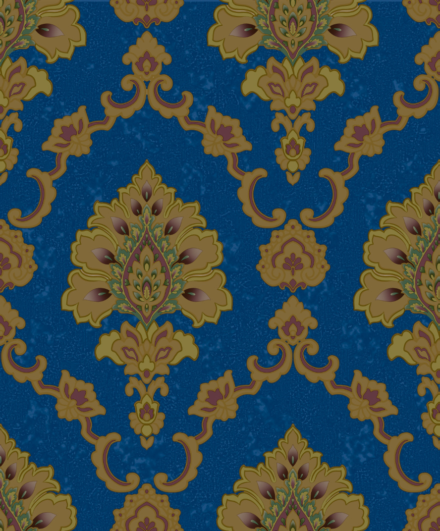 New PVC High Quality Wallpaper Damask Luxury Design