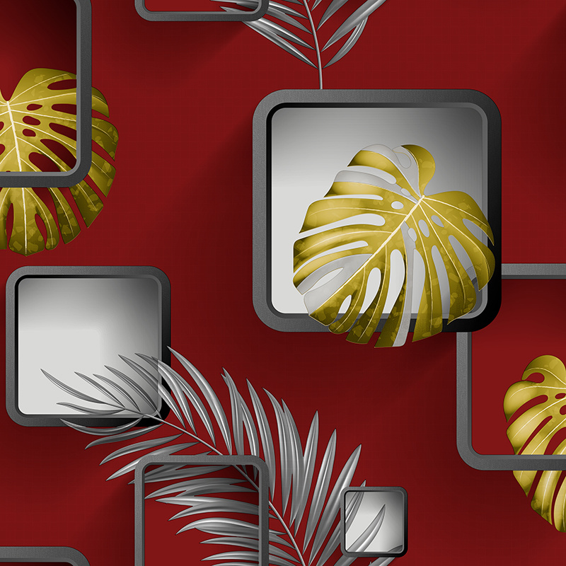 Factory Price PVC Wall Paper Modern 3D Design Vinyl Luxury Wallpaper for Home Decoration